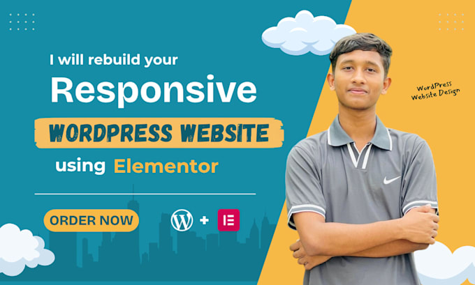rebuild your wordpress website with elementor for a best design