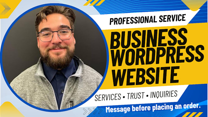 build a wordpress website for your service business