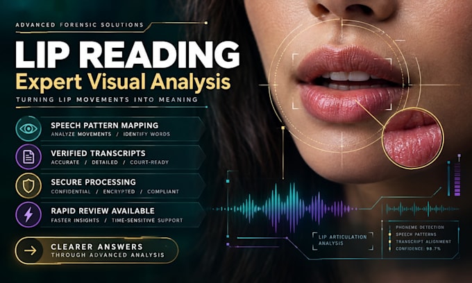 do professional lip reading from silent or unclear videos