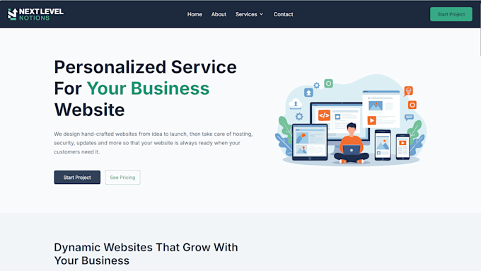 design and develop custom websites for specific needs