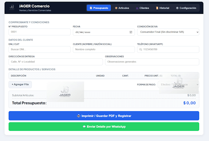 build a custom budgeting and quotation app for your business