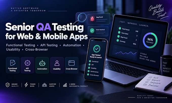perform end to end QA testing for your web application
