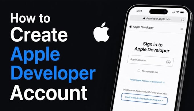 create apple developer accounts individual and company