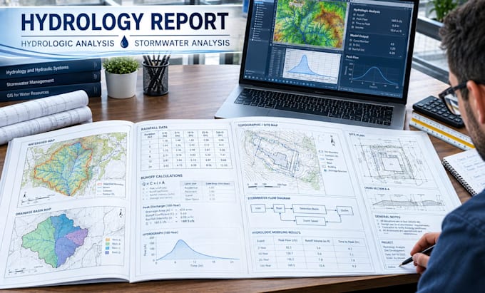 provide hydrology report, hydrologic study permit documentation