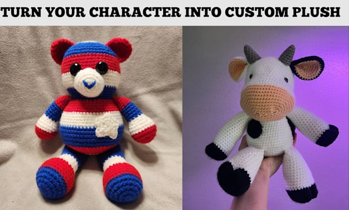 turn your character into a custom teddy bear plush stuffed animal