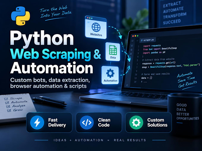build a custom web scraping bot in python