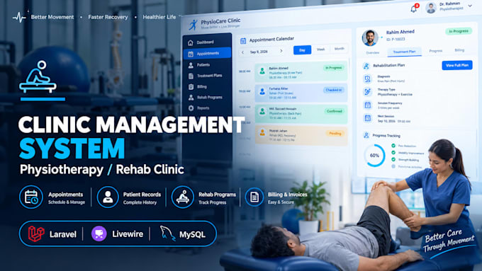 develop clinic and hospital management system with billing
