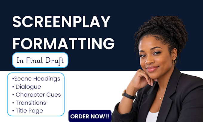 format your screenplay in final draft professionally