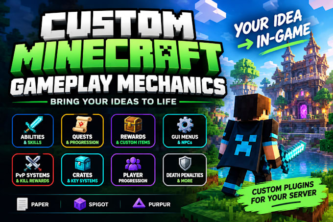 add custom gameplay mechanics to your minecraft server