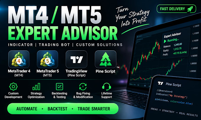code mt4 mt5 expert advisor eas trading bot in mql4 mql5 pinescript