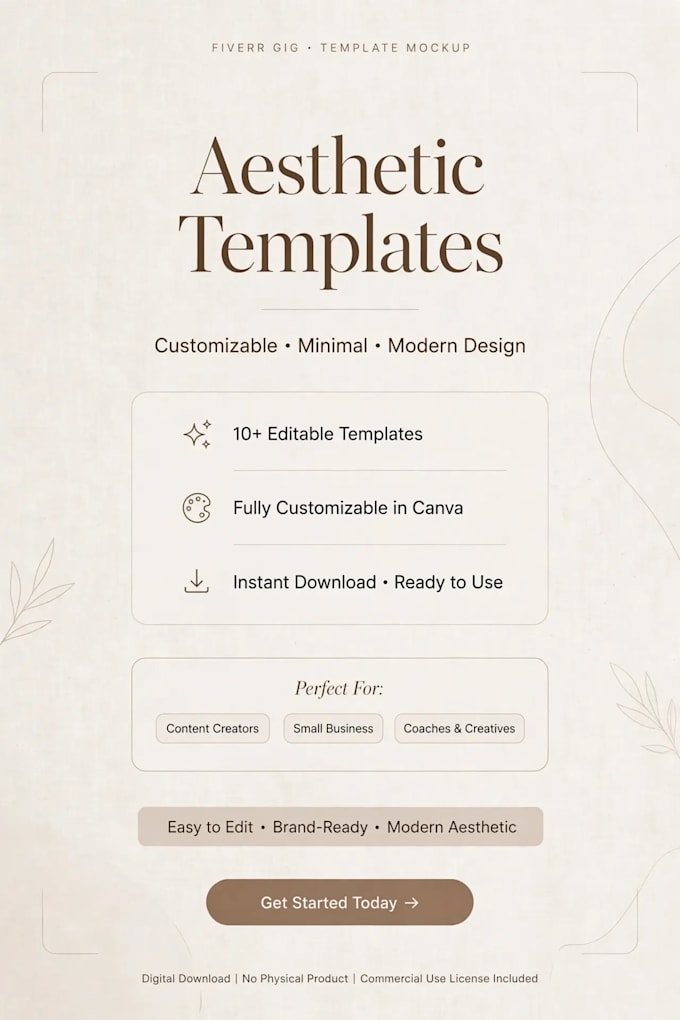 design 3 aesthetic pinterest pin templates editable in canva
