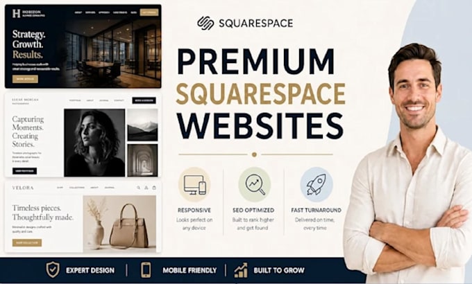 do squarespace store design and redesign, squarespace website design