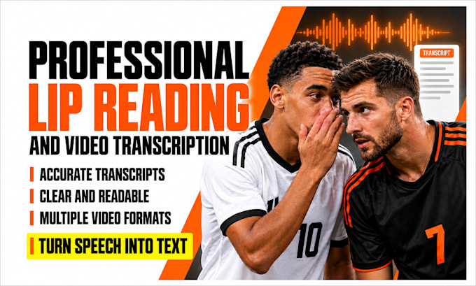 do lip reading with accurate video and audio transcription
