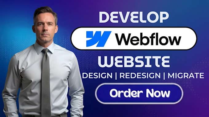 be your webflow developer for webflow website webflow design or redesign webflow