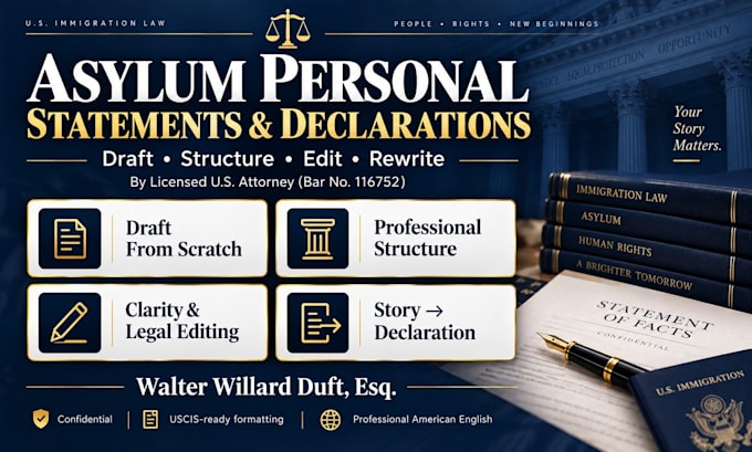legally edit your asylum personal statement for clarity