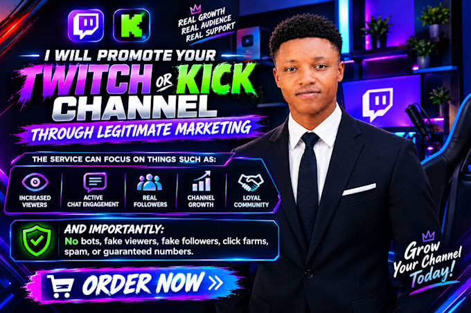 promote your twitch or kick channel
