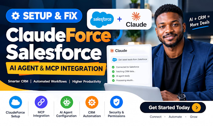 setup claudeforce salesforce ai agent claudeforce mcp integration crm automation