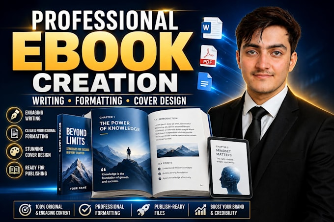 create a professional ebook with engaging content and modern formatting