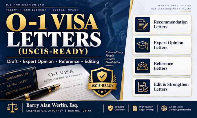 draft a winning o1 visa recommendation letter for uscis