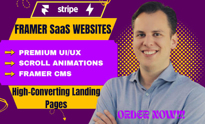 design a high converting framer saas website and landing page