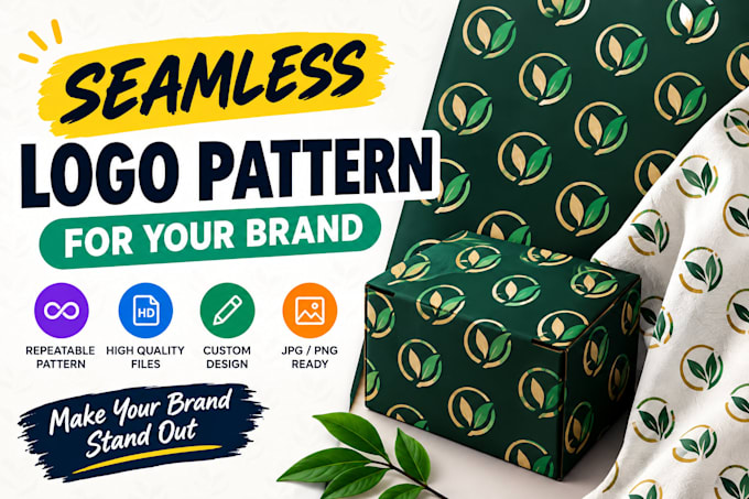 create a seamless logo pattern for your brand