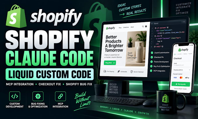 shopify claude code liquid custom code mcp integration checkout fix shopify bug