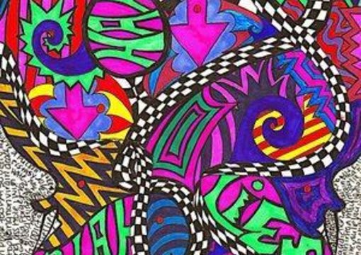 Draw a psychedelic picture by Christelleee | Fiverr