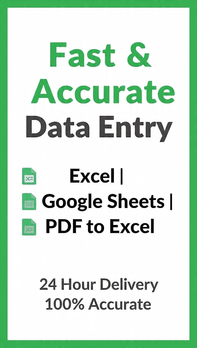 do fast and accurate data entry in excel and google sheets