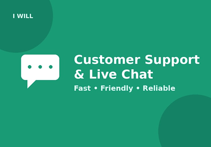 provide live chat and email customer support for your business