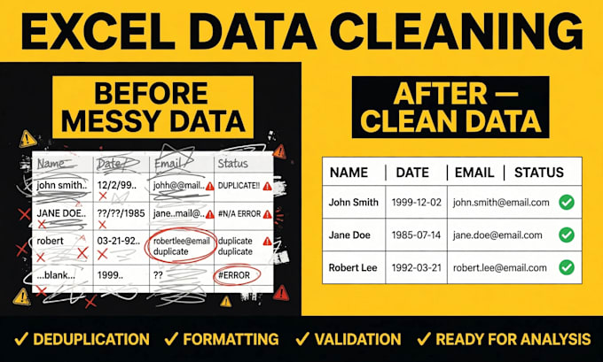 clean excel data and create python dashboards