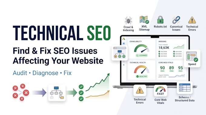 audit and fix technical SEO issues affecting google rankings
