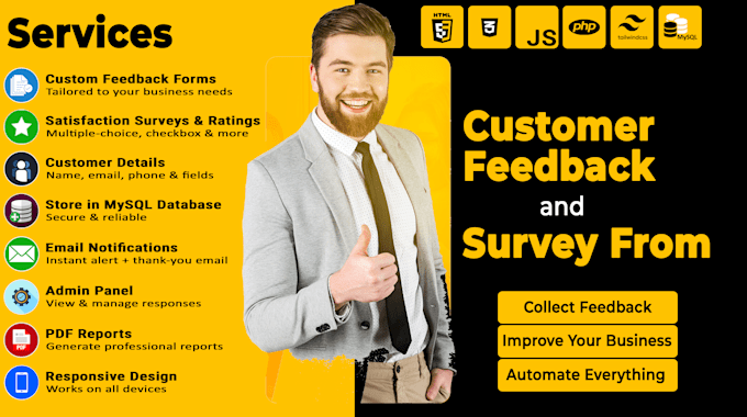 develop custom feedback survey form