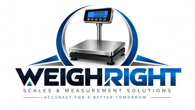 design a professional , scale, weight, or measurement weighing machine logo