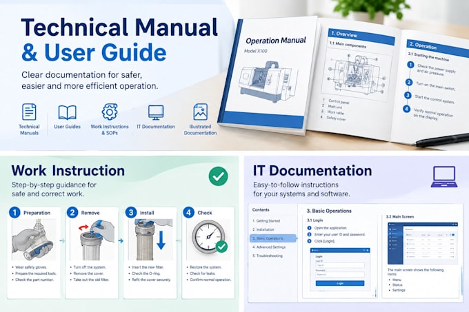 create professional technical manuals and user guides