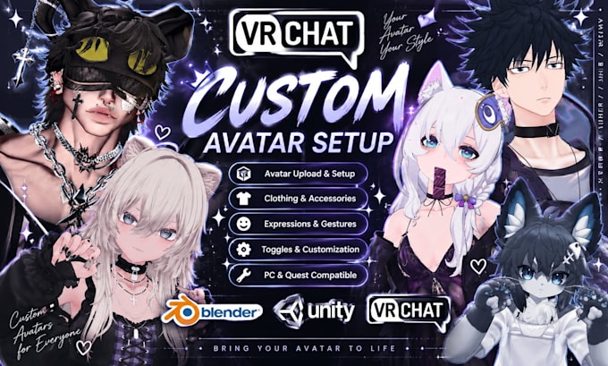 upload and setup your vrchat avatar in unity