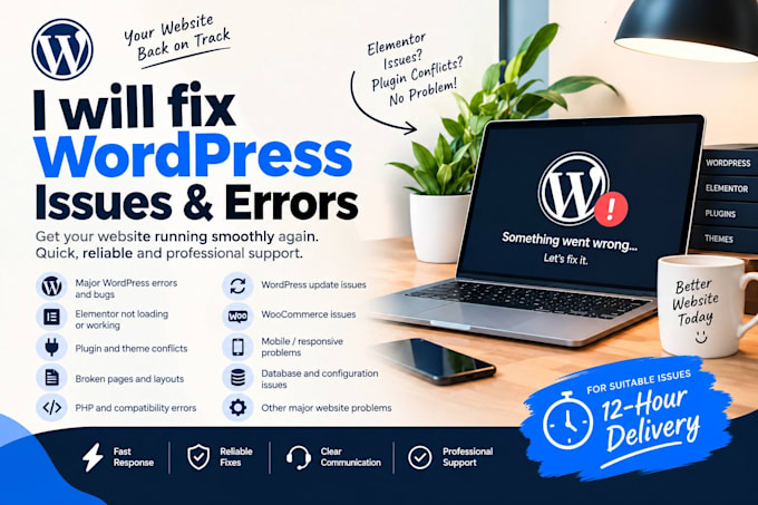 fix wordpress, fix broken pages, fix wordpress bug, fix wordpress error, bug fix