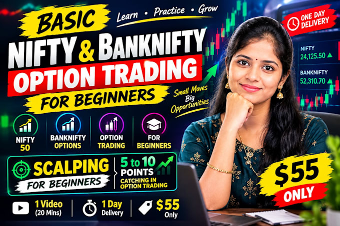 teach nifty 50 option trading and technical analysis