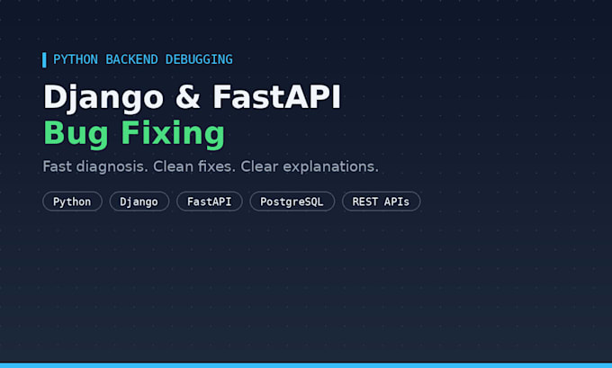 fast API python bug fixing