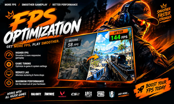 optimize your PC and boost gaming fps