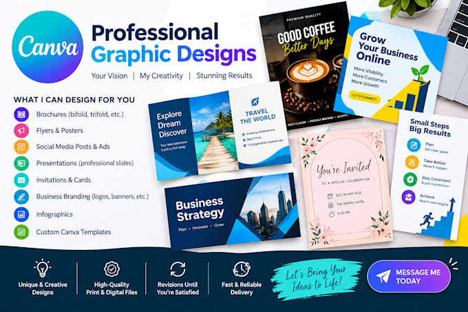 create you amazing canva graphic designs