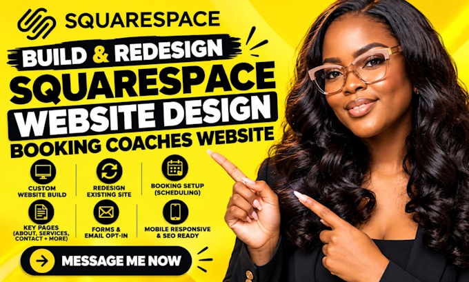 create a squarespace booking website for coaches and consultants