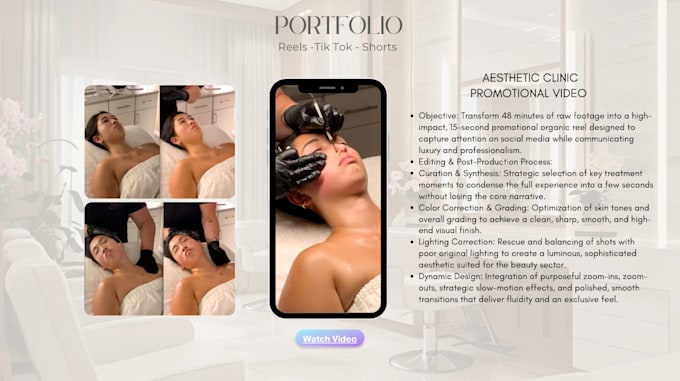 video editing for beauty creators and aesthetic clinics