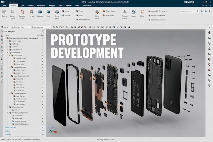 turn your concept product idea or prototype into a 3d cad
