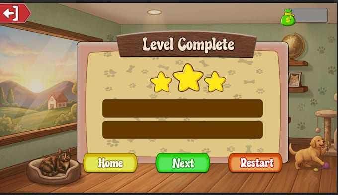 design a professional game UI for your game