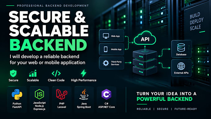 develop a secure and scalable backend