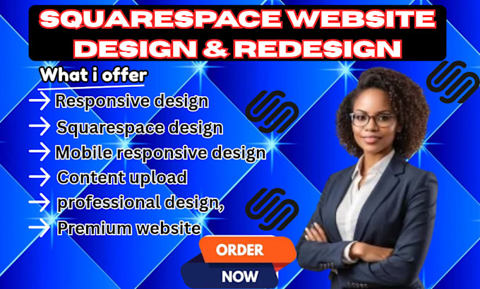 design, redesign and develop a modern squarespace website