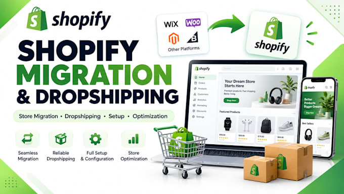 do shopify migration, wix to shopify, wordpress to shopify