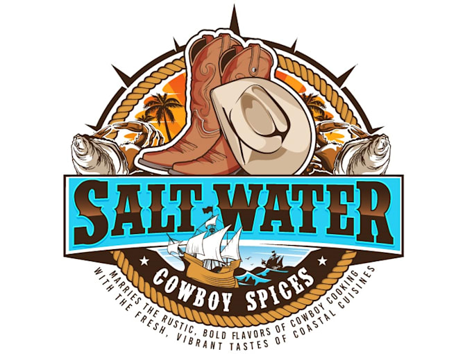 design a professional cowboy logo with free source files