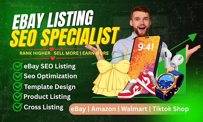do ebay seo listing, ebay product listing, ebay lister
