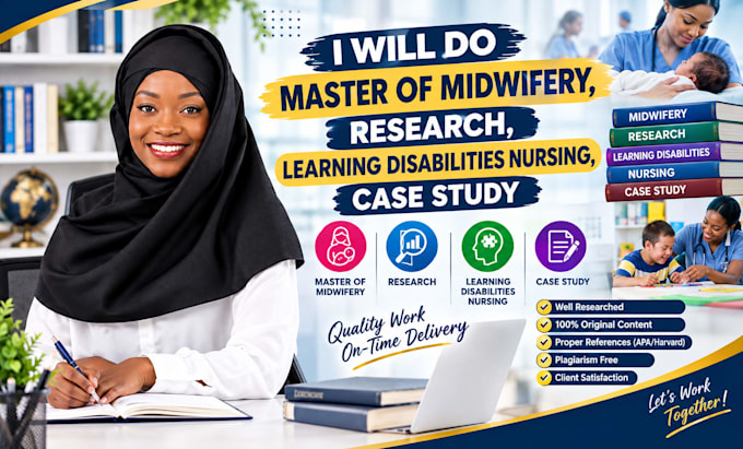 do master of midwifery, research, learning disabilities nursing, case study
